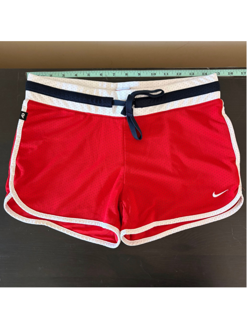 Nike The Athletic Dept Vintage Mesh Shorts Red White Navy Blue Dolphin Track S